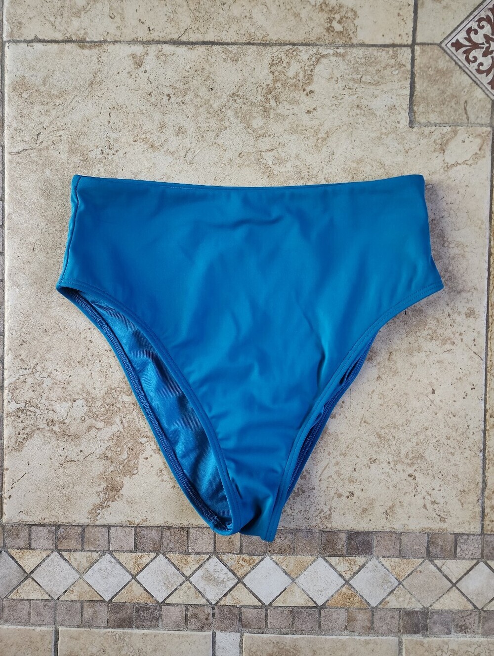 Shade & Shore High-Waist Bikini Bottom in Teal